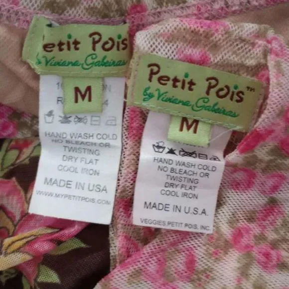 Y2K Parisian Pink Floral Micromesh Fairy Dress - Picture 4 of 4